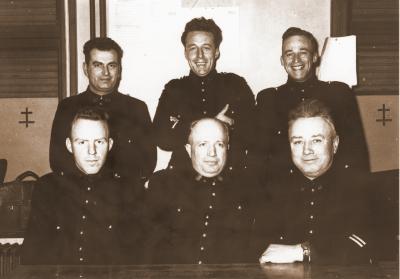 Groepsfoto politie, 1956