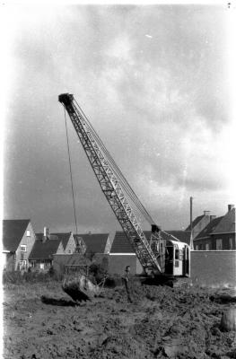 Kraan bouwbedrijf Desloovere, Izegem, 1958