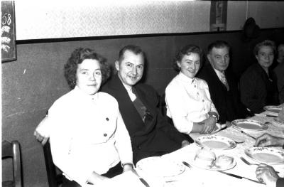 Feest café "Drie Koningen", Izegem, 1958