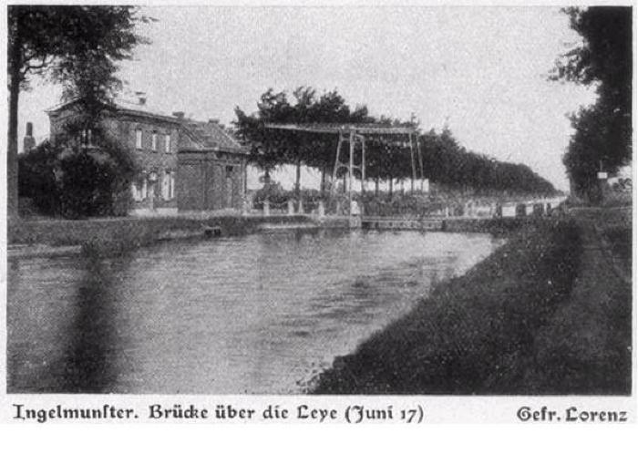 Brug over Leie, Ingelmunster, juni 1917