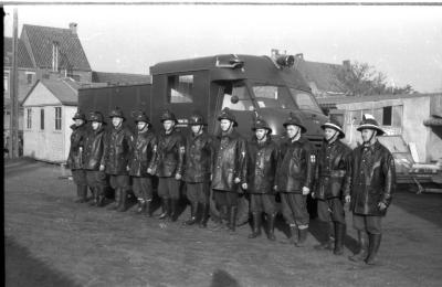 Fotoreportage brandweerkorps, Izegem, 1958