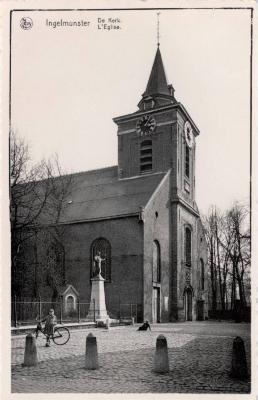St. Amandskerk, Ingelmunster, ca 1950