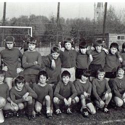 Klasfoto voetbal, begin jaren '70