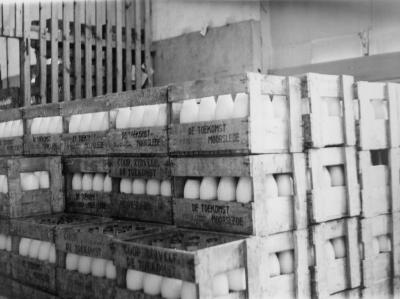 Opslagplaats consumptiemelk zuivelbedrijf De Toekomst, Moorslede, 1948-1966