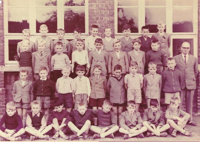 Klasfoto jongensschool, Gits, 1957