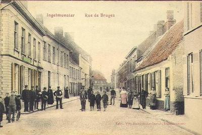 Bruggestraat, Ingelmunster, ca 1905