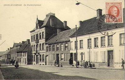 Stationsstraat, Ingelmunster, ca 1905