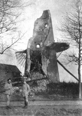 Kapotgeschoten Abelemolen, Izegem, 1918