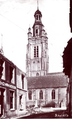 Sint-Michielskerk gezien vanaf de Ververijstraat, Roeselare