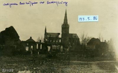 Verwoesting van Dadizele in 1917