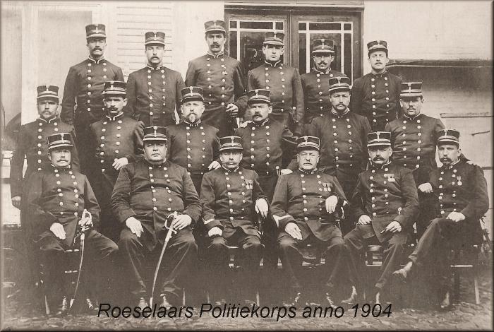 Politiekorps anno 1904, Roeselare