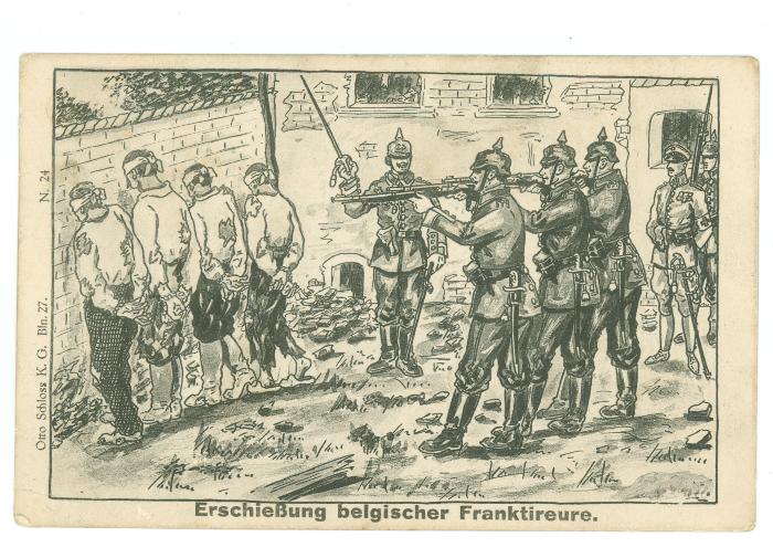 Postkaart 'Franc Tireurs'