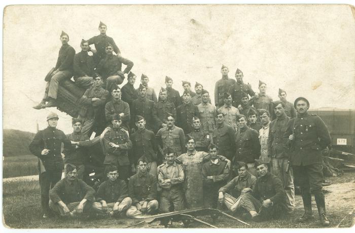 Groepsfoto soldaten