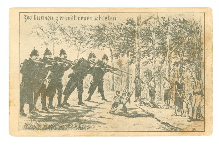 Postkaart 'Franc Tireurs'