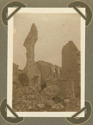 Ruïnes kerk, Pervijze 28 september 1915