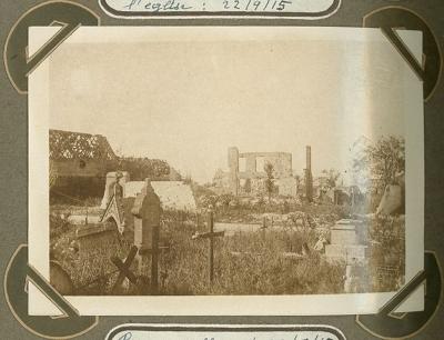 Ruïnes Ramskapelle 22 september 1915 