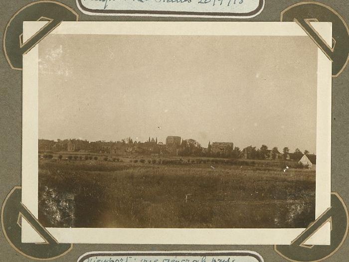 Panoramafoto genomen vanaf brug, Nieuwpoort 20 september 1915
