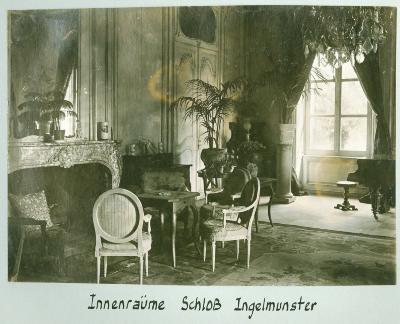 Interieur kasteel Ingelmunster, november 1917