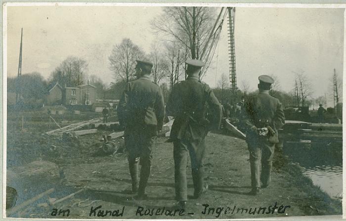 Kanaal Roeselare-Ingelmunster, november 1917