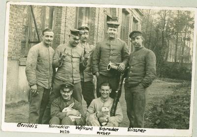 Groepsfoto, Ingelmunster, november 1917