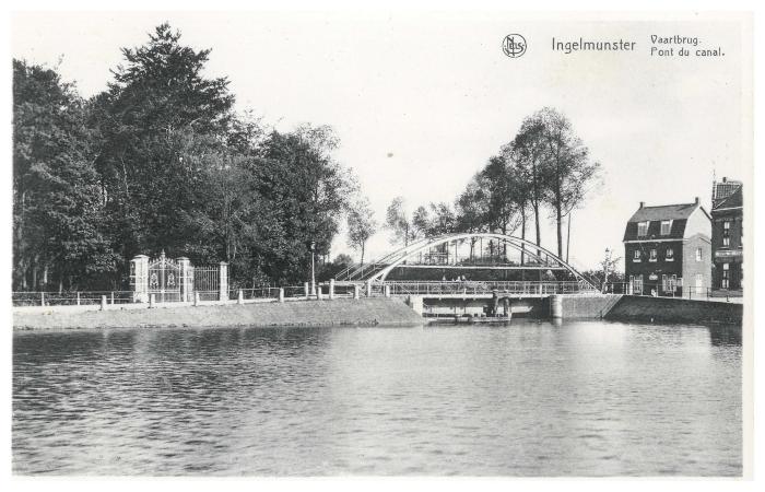 De Vaartbrug, nu Centrumbrug, Ingelmunster, ca 1930