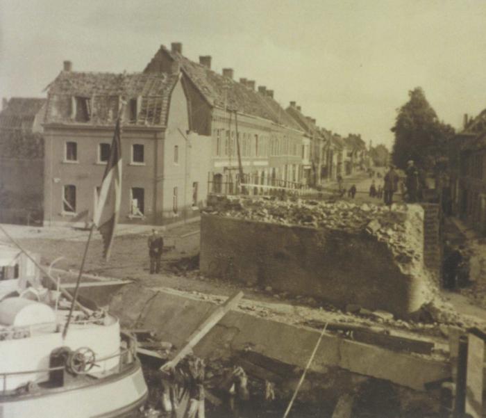 Vernielde Centrumbrug, Ingelmunster, 1940