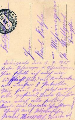 Duitse briefkaart van 6 april 1915