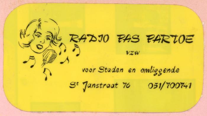 Radio Pas Partoe, Staden