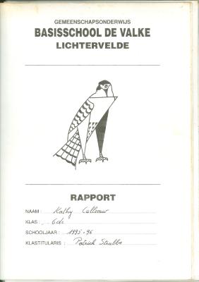 Voorbeeldrapport, Lichtervelde, 1995-1996