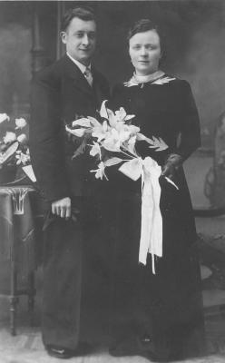 Huwelijksfoto  Julien Rommel en Ludwina Vierstraete