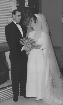 Huwelijksfoto André Depreitere en Marie-Josée Vierstraete