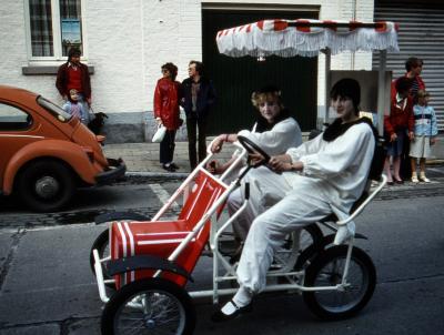 Tap en Torrestoet Dadizele: go-cart met pierrots; 15 mei 1983