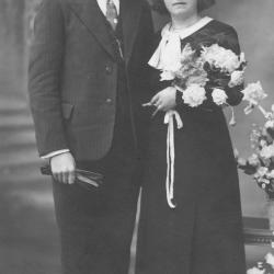 Huwelijksfoto Henri Maeyaert en Maria Depuydt