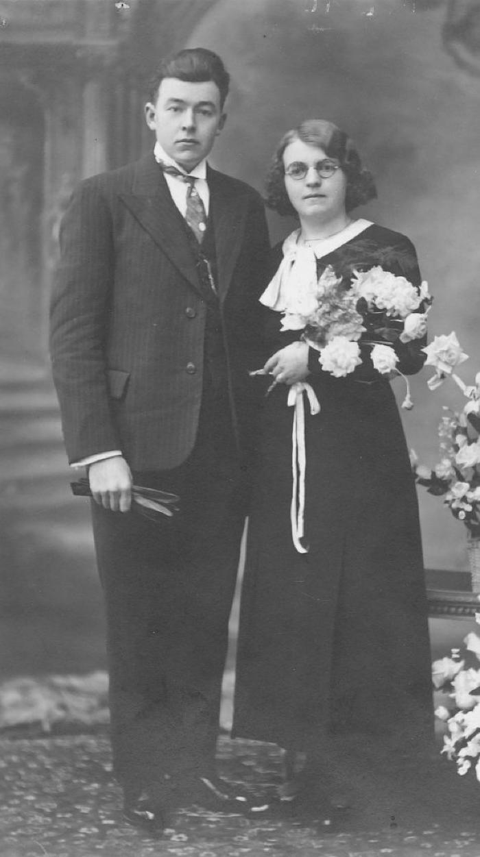 Huwelijksfoto Henri Maeyaert en Maria Depuydt