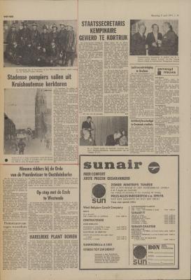 Krantenartikels, 2 april 1973