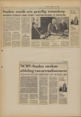 Krantenartikels, 14-15 februari 1973