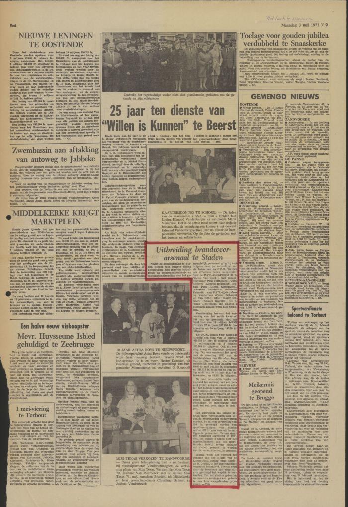 Het Laatste Nieuws, 3 mei 1971