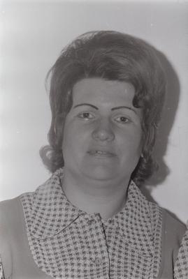 Foto van een vrouw, Moorslede mei 1974