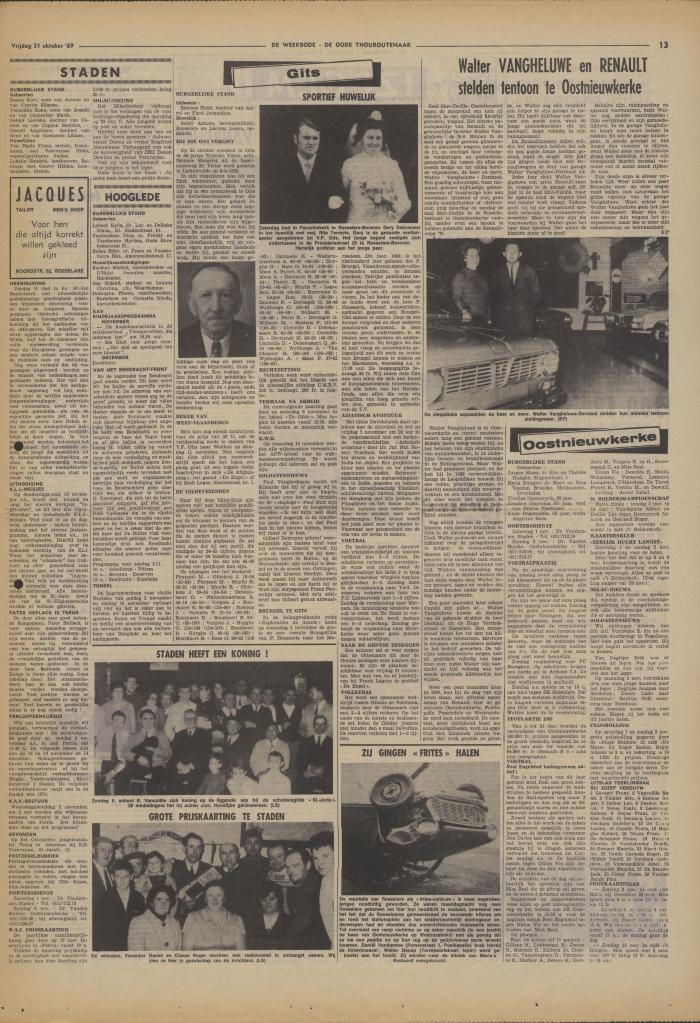 De Weekbode, 31 oktober 1969