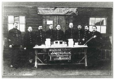 School van Zeist, 1914-1916, afdeling steendruk