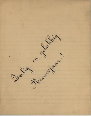 Nieuwjaarsbrief van Maria Hoornaert, Hooglede, 1 januari 1936