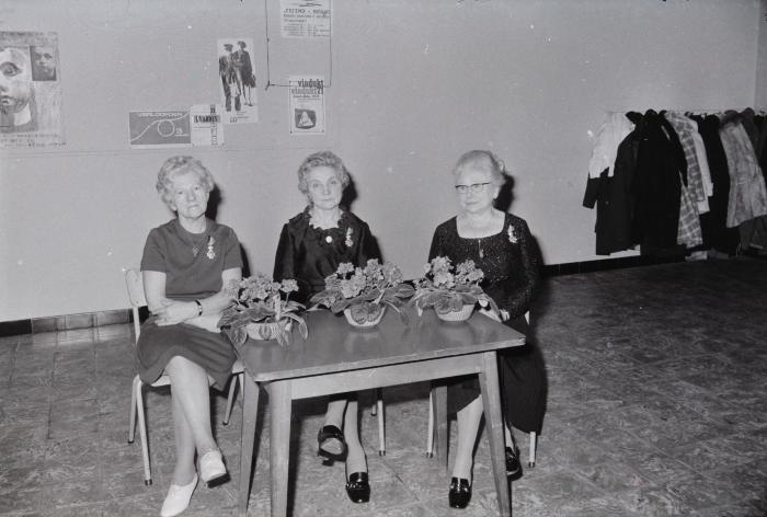 Huldiging 3 dames CMBV, Moorslede december 1971