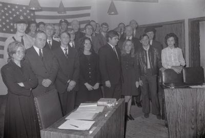Groepsfoto Toneelvereniging, Oostnieuwkerke maart 1972