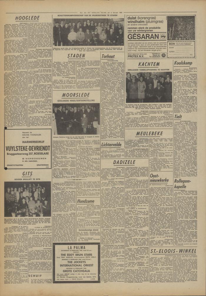 Het Wekelijks Nieuws, 9 februari, 1968