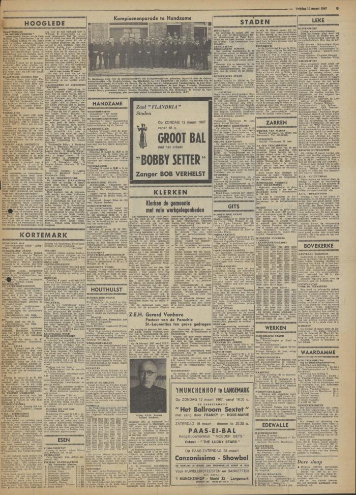 Krantenartikels, 10 maart 1967