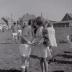 Spelers bij voetbalploeg The Rangers op veld Waterdam, Moorslede 1971