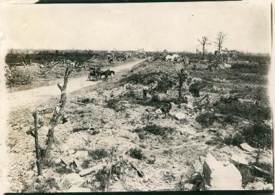 Verwoest Westrozebeke zomer 1918