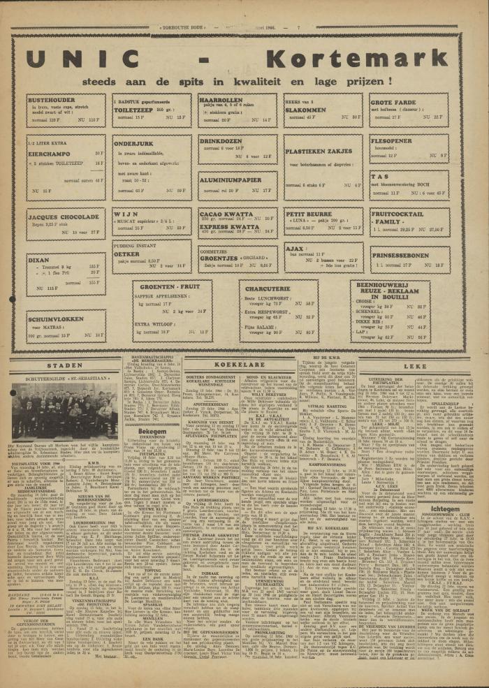 Torhoutse Bode, 11 februari 1966