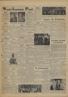 Westvlaamse Post, 7 juni 1963