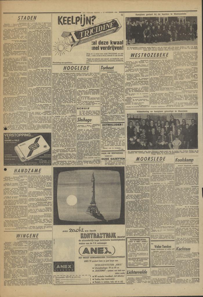 Het Wekelijks Nieuws, 27 november 1964